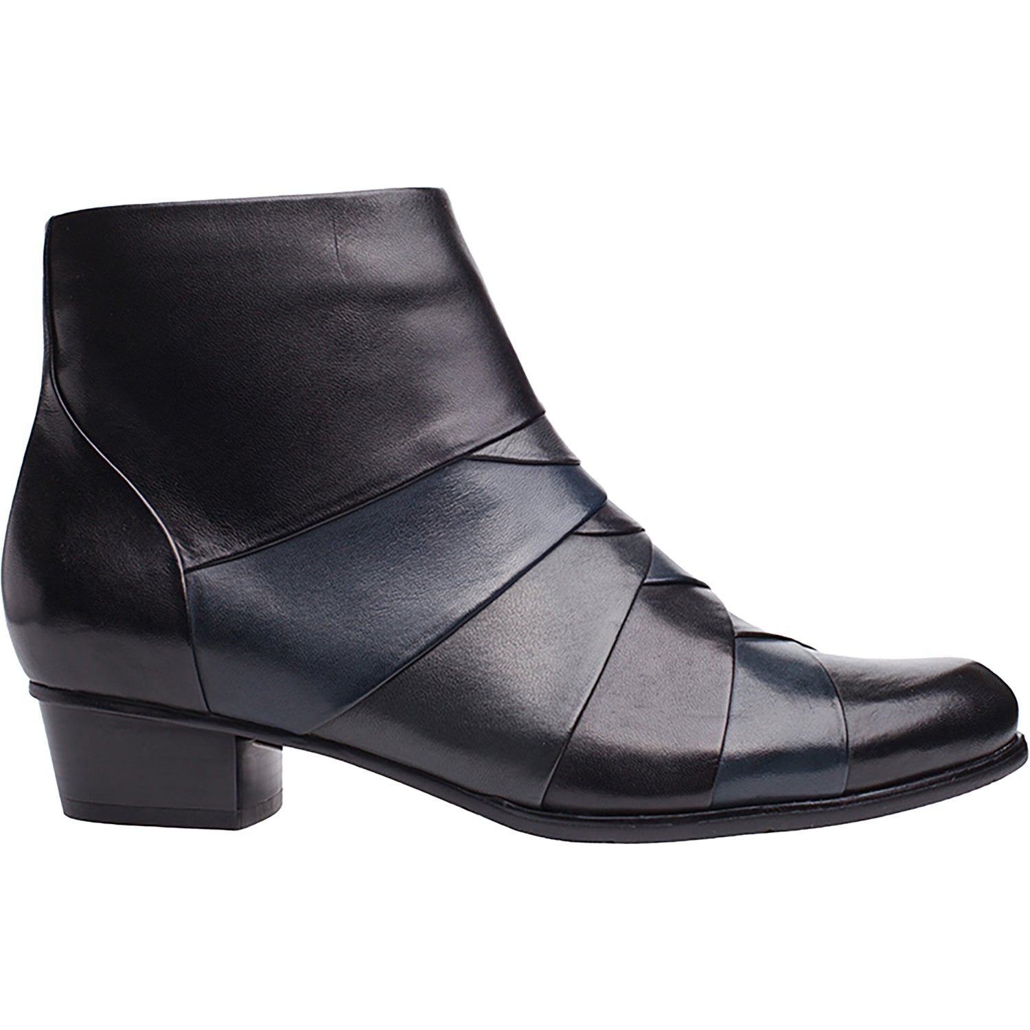 Womens Regarde le ciel Regarde Le Ciel Stefany-172 166 Women's Boots Black/Navy Combi Leather Black/Navy Combi Leather