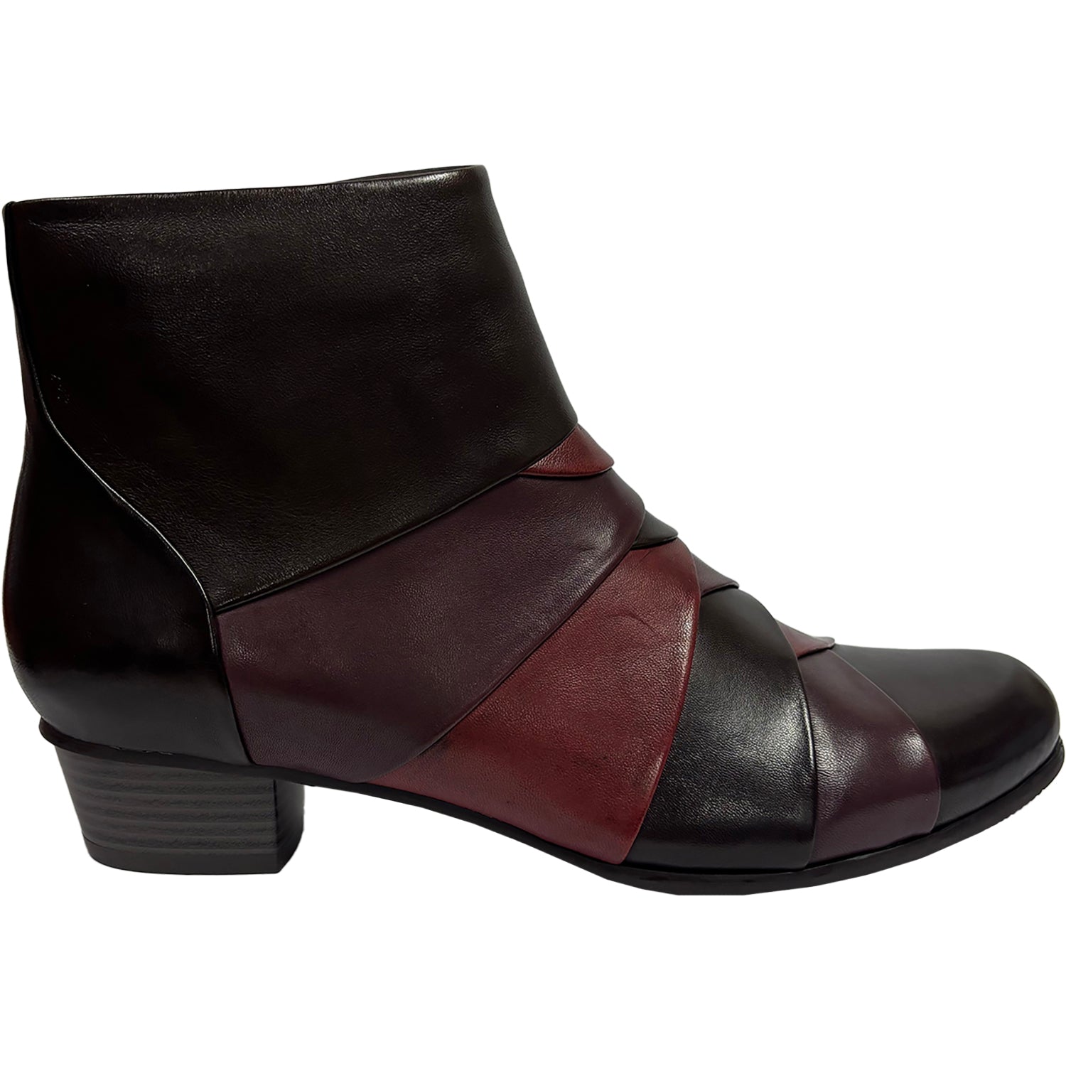 Womens Regarde le ciel Regarde le Ciel Stefany-172 416 Women's Boots Muddy/Burgundy Combi Leather Muddy/Burgundy Combi Leather