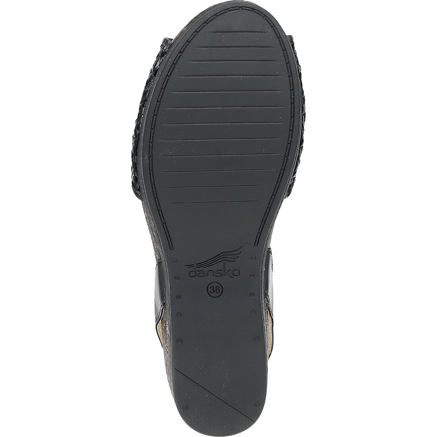 Womens Dansko Dansko Stella Women's Wedge Sandals Black Woven Black Woven