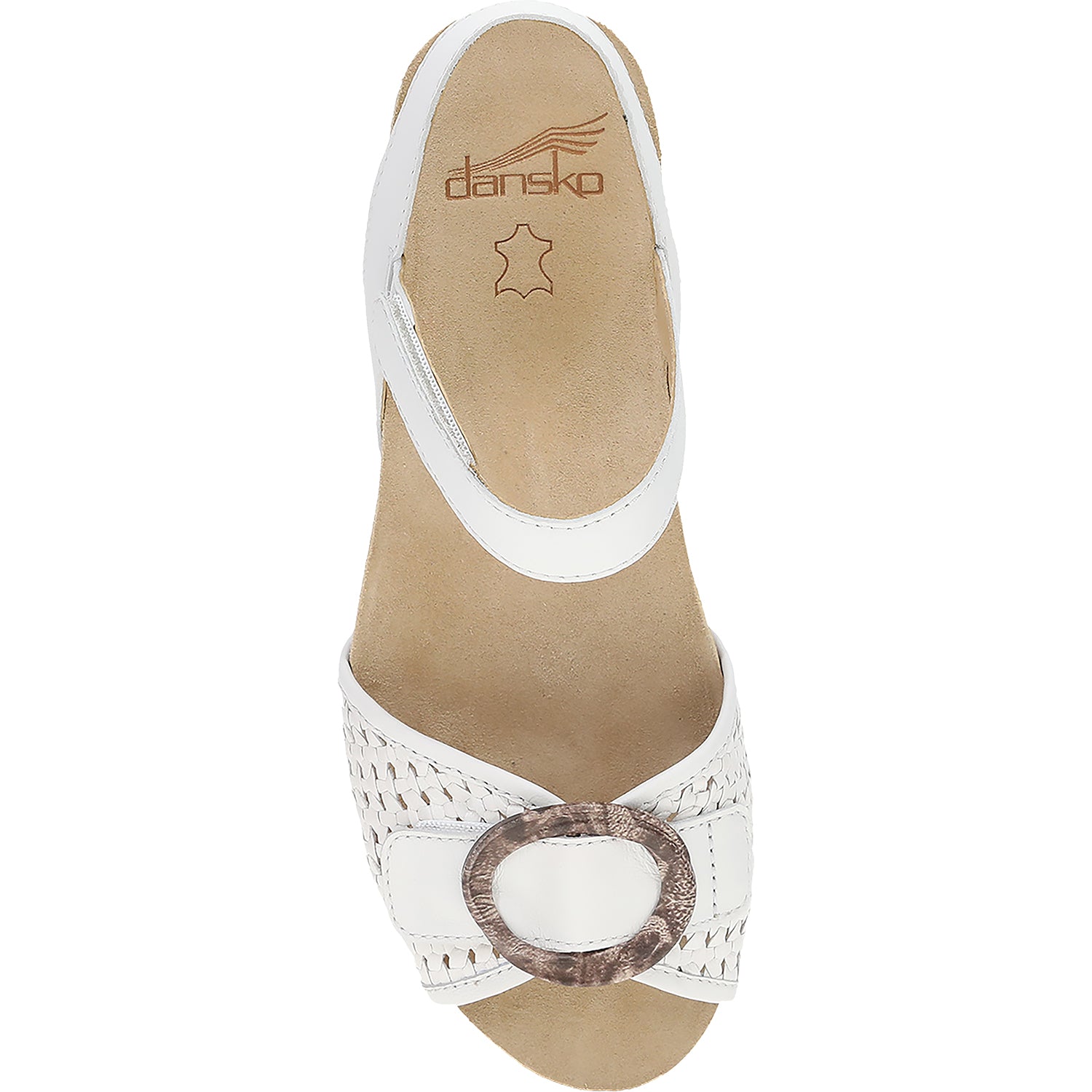 Womens Dansko Dansko Stella Women's Wedge Sandals White Woven White Woven