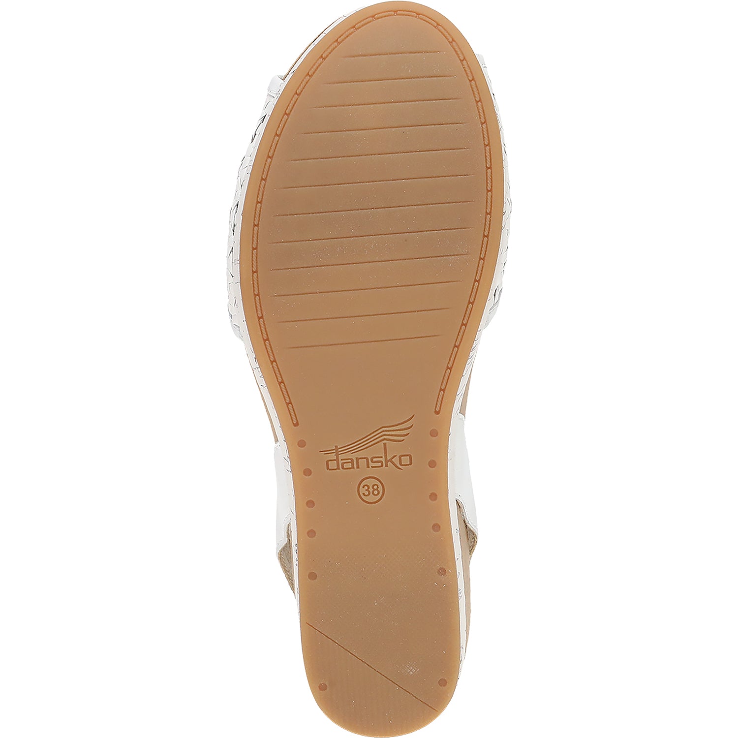 Womens Dansko Dansko Stella Women's Wedge Sandals White Woven White Woven