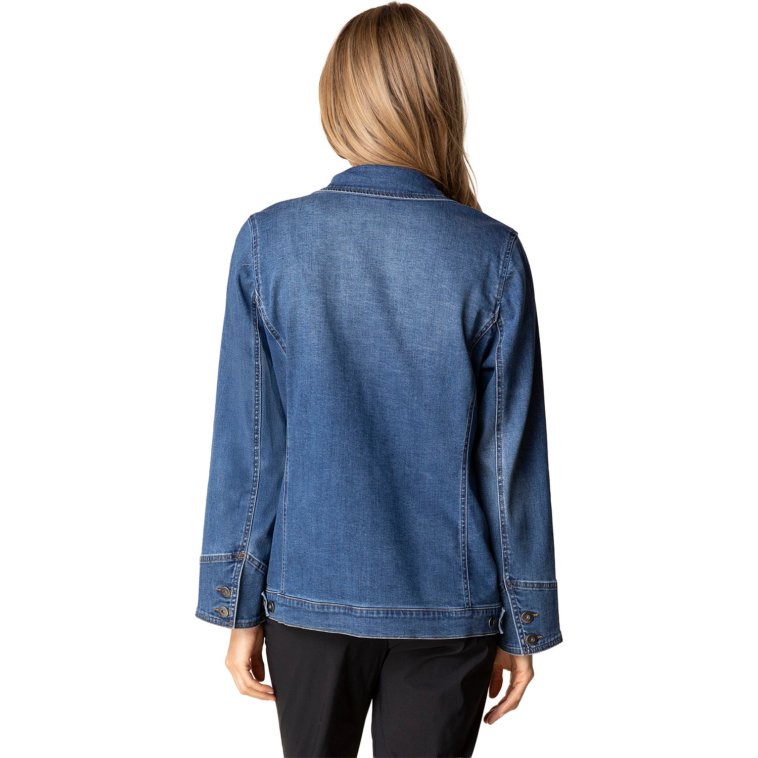 Womens Habitat Habitat Stretch Denim Adventure Jacket Women's Outerwear Medium Denim Medium Denim