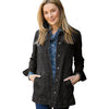 Womens Habitat Habitat Stretch Denim Boyfriend Jacket Women's Outerwear Black Black