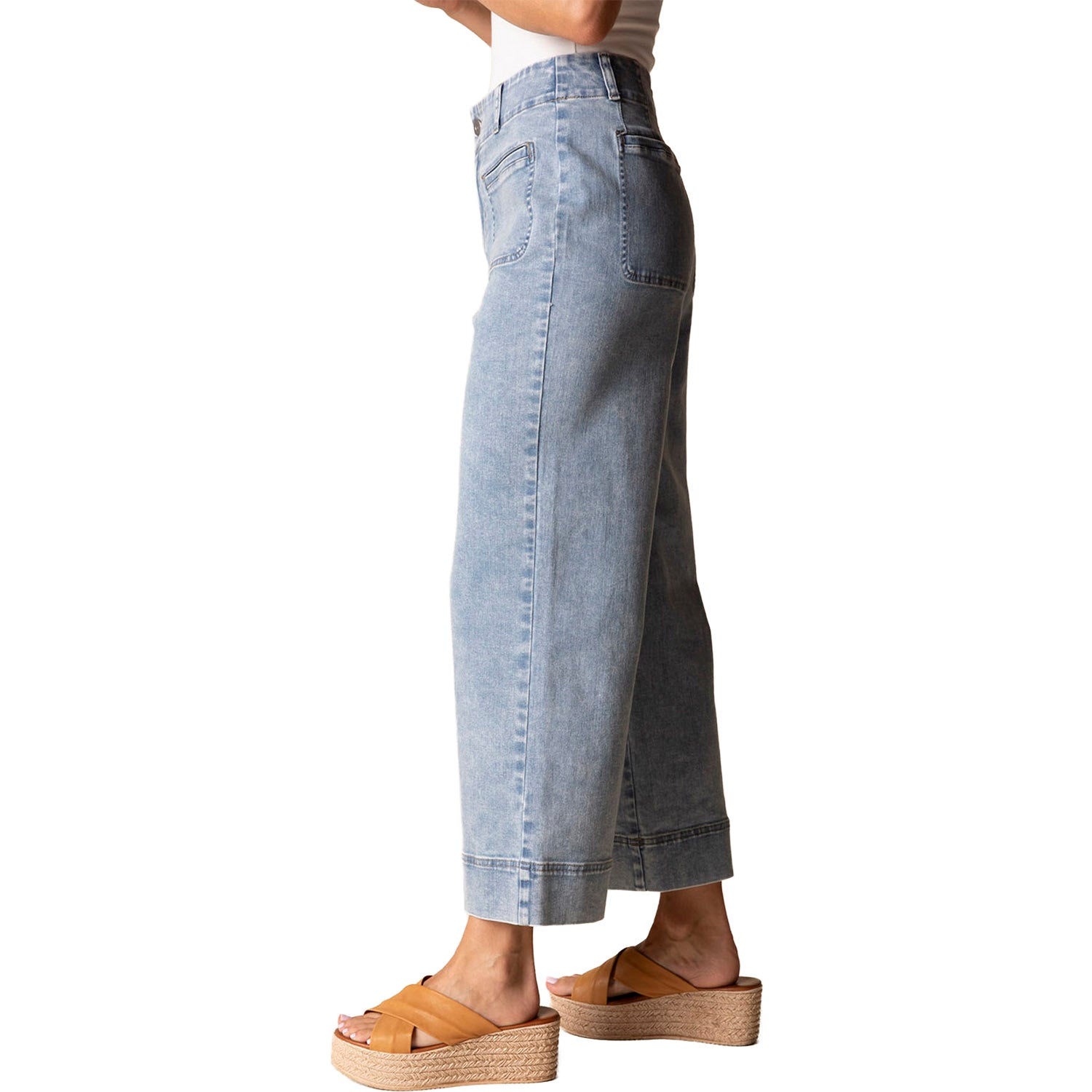 Womens Habitat Habitat Stretch Denim Refreshed Crop Jean Women's Jeans Light Denim Light Denim