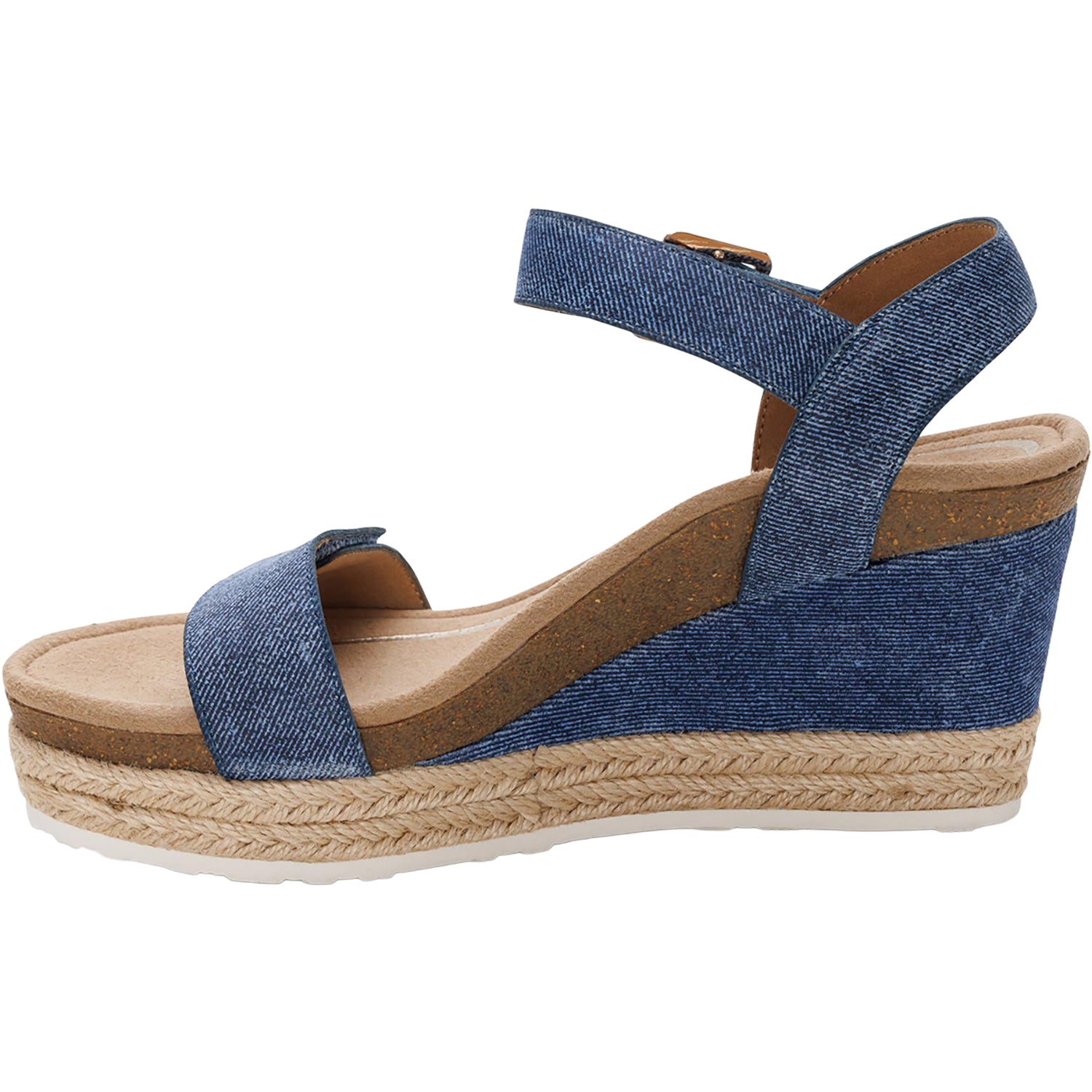 Womens Aetrex Aetrex Sydney Women's Wedge Sandals Denim Denim