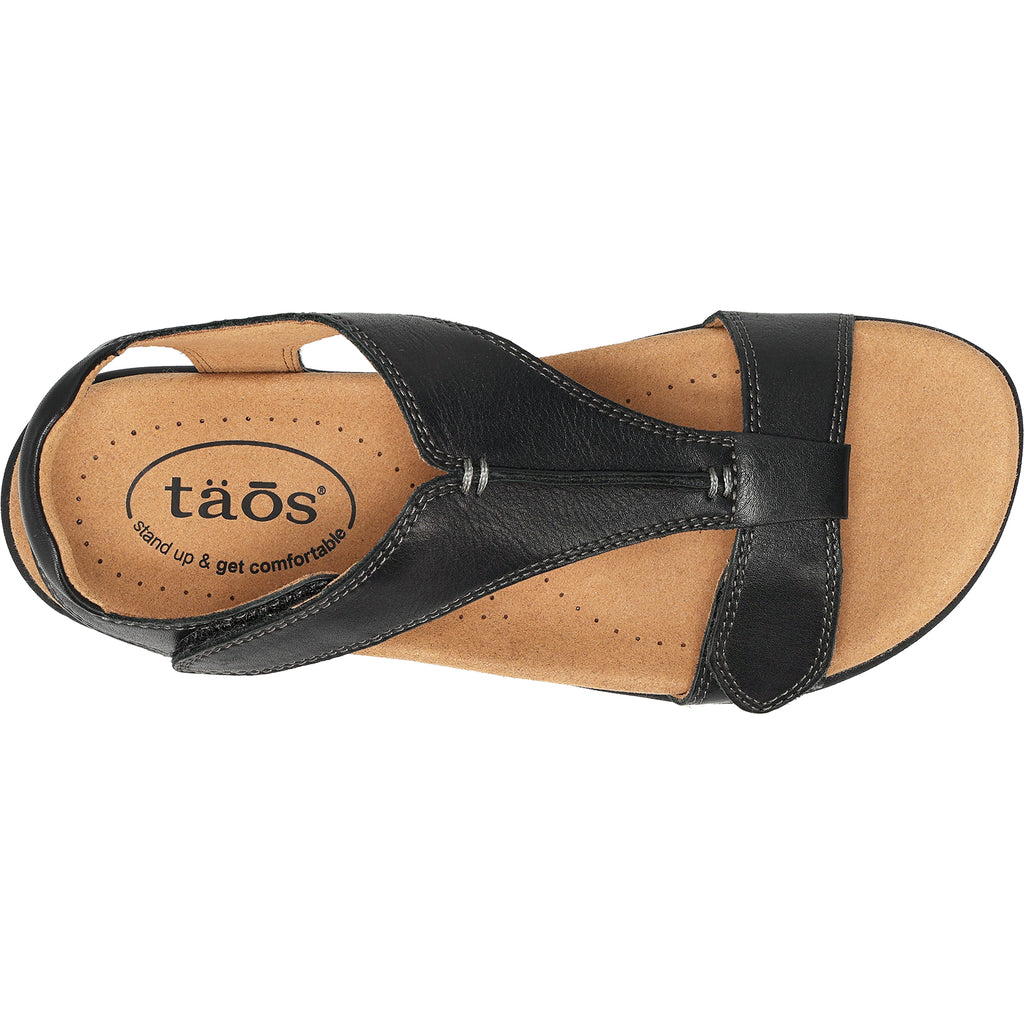 Womens Taos Women's Taos The Show Black Leather Black Leather