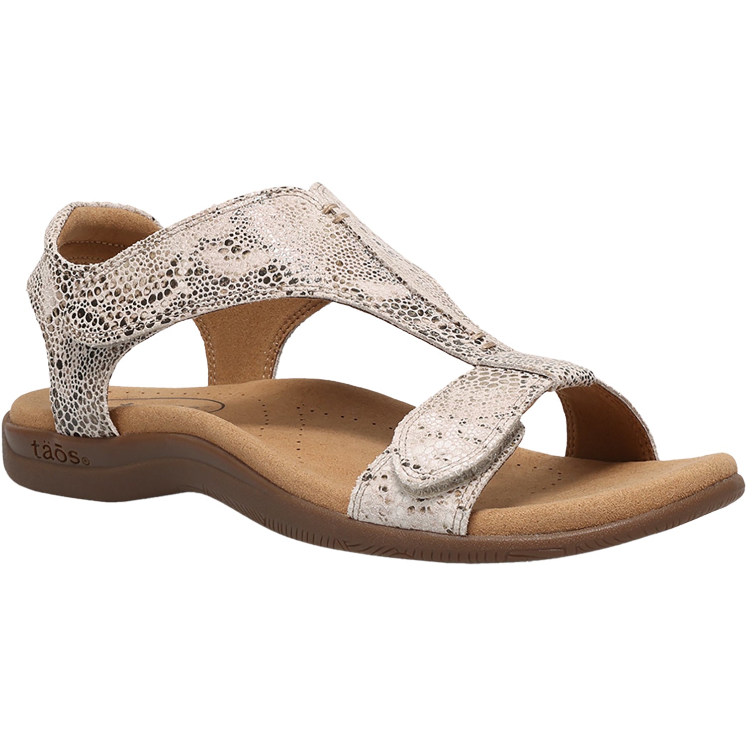 Womens Taos Taos The Show Women's Sandals Brown Snake Brown Snake
