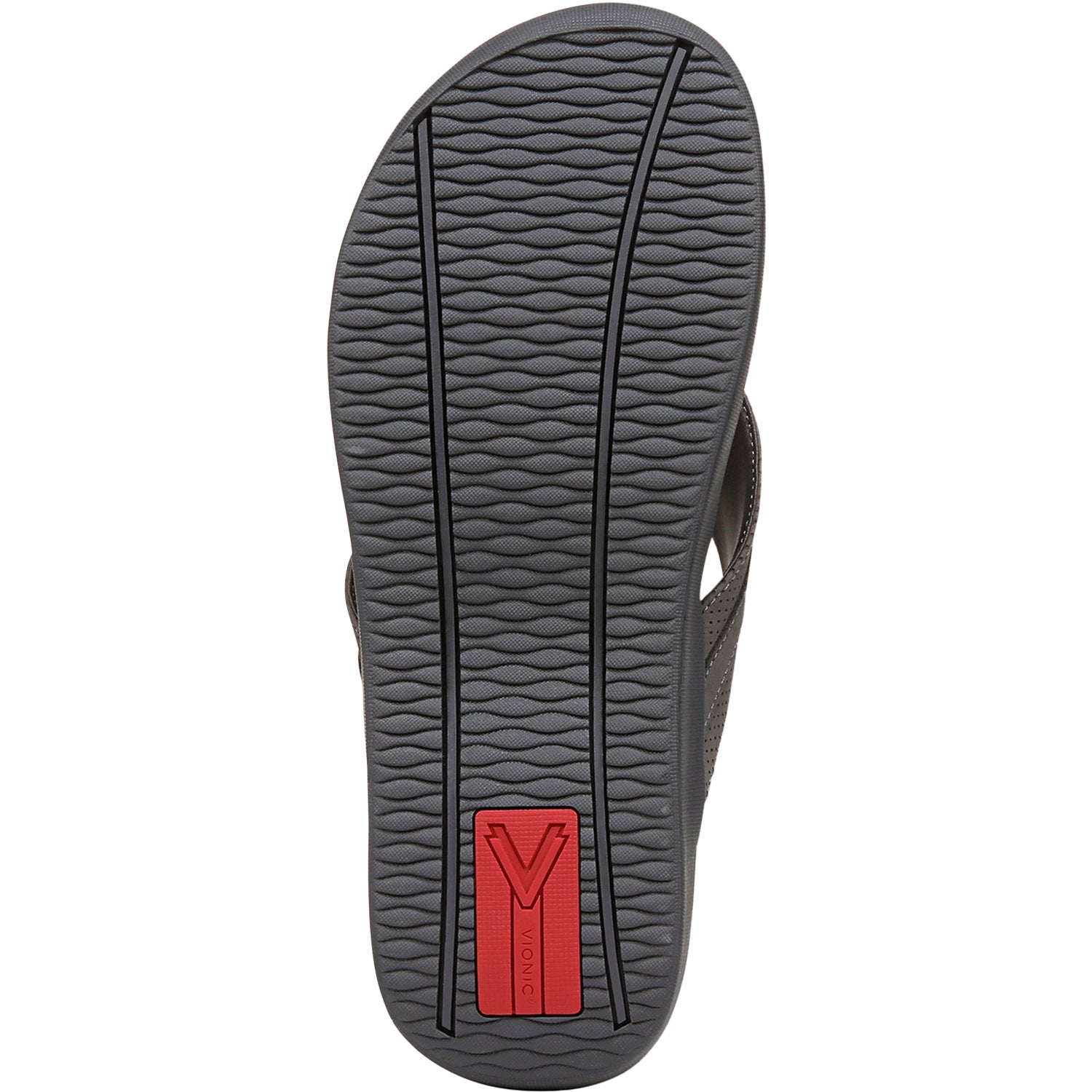 Mens Vionic Vionic Tide II Men's Sandals Thong Sandals Charcoal Charcoal
