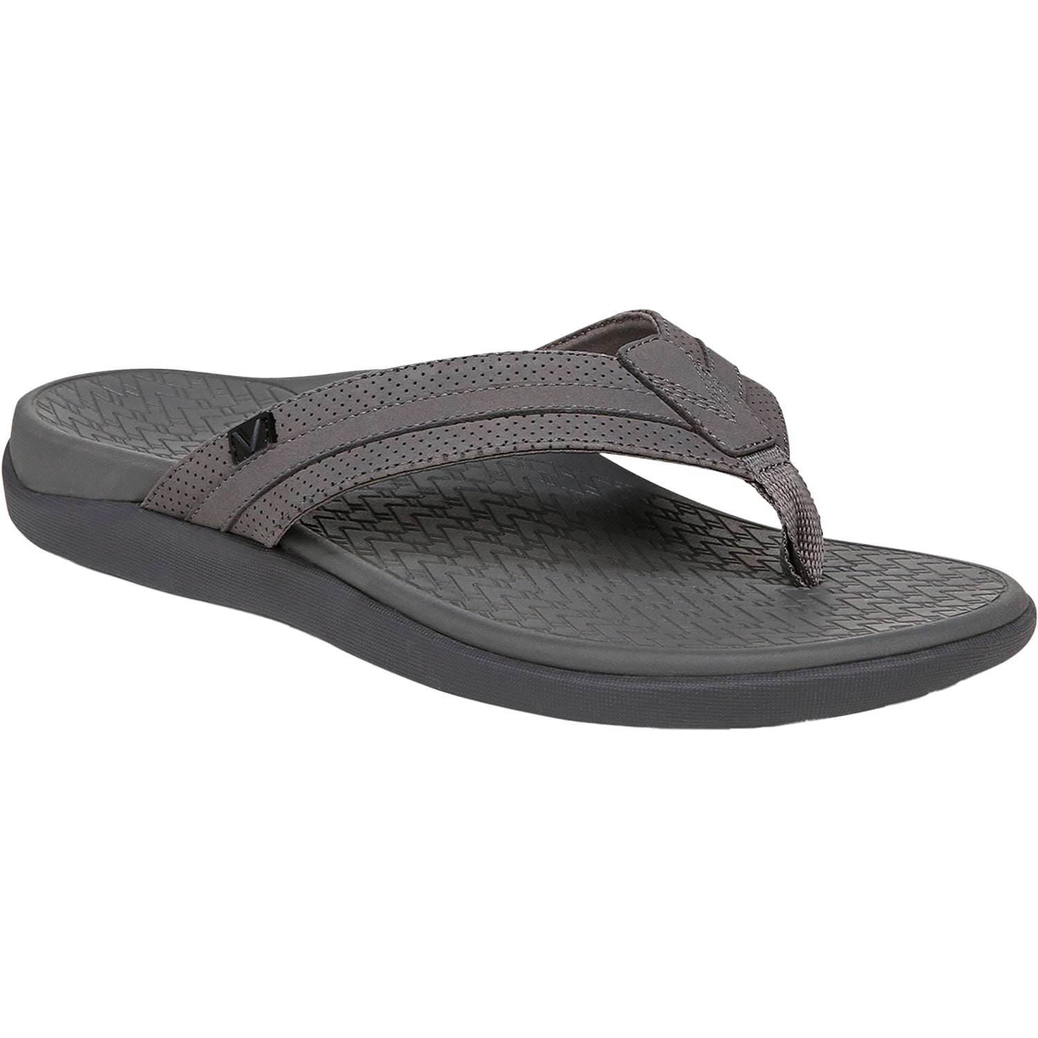 Mens Vionic Vionic Tide II Men's Sandals Thong Sandals Charcoal Charcoal