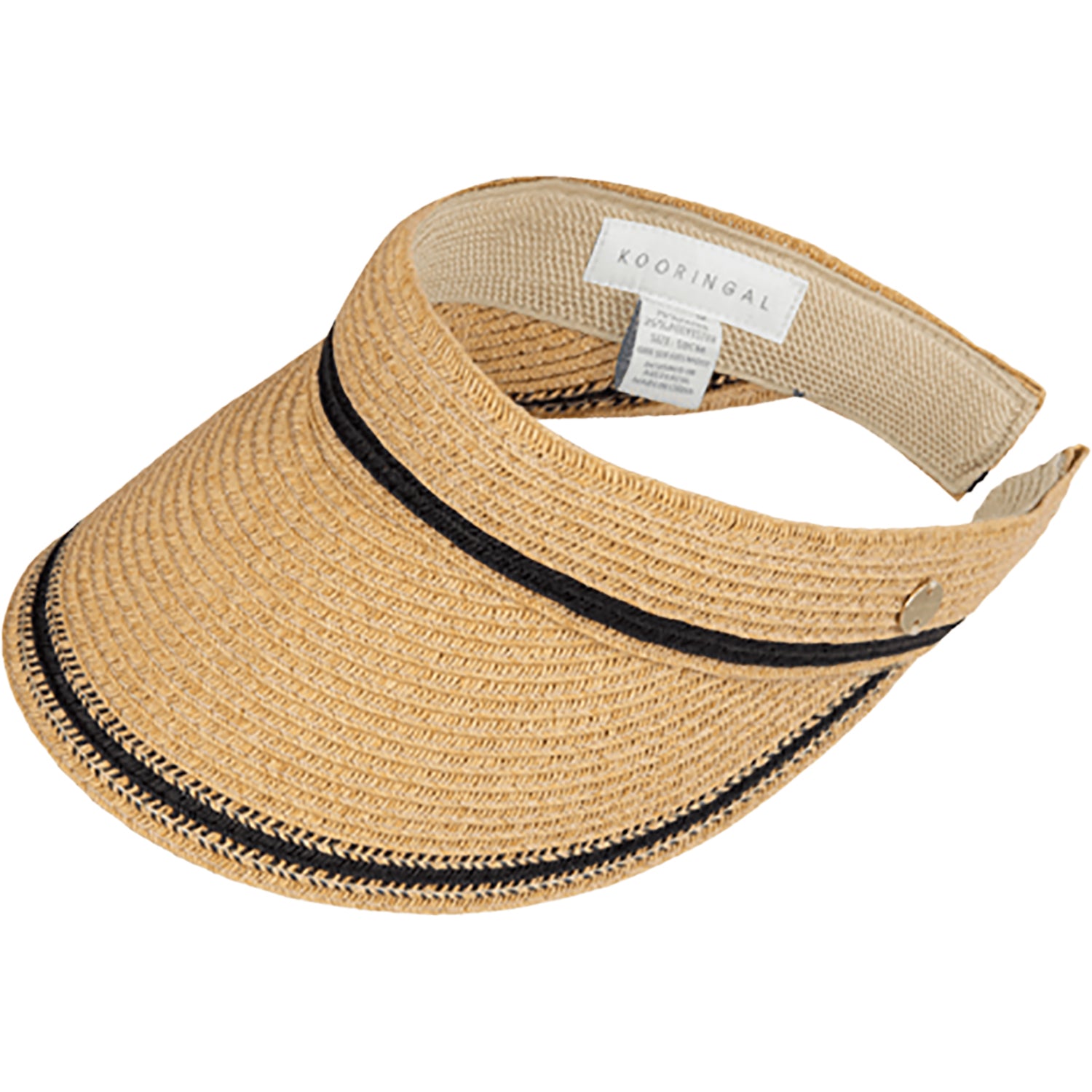 Womens Kooringal Kooringal Hats Tipplers Visor Women's Hat Natural Natural