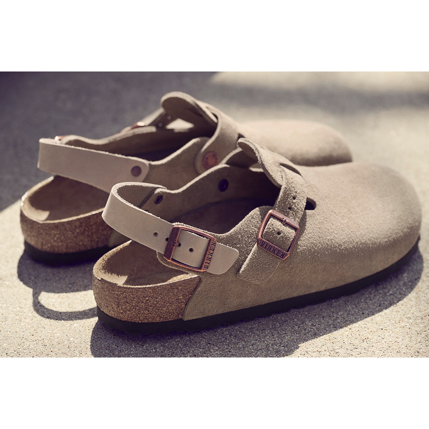 Unisex Birkenstock Unisex Birkenstock Tokio Taupe Suede Taupe Suede