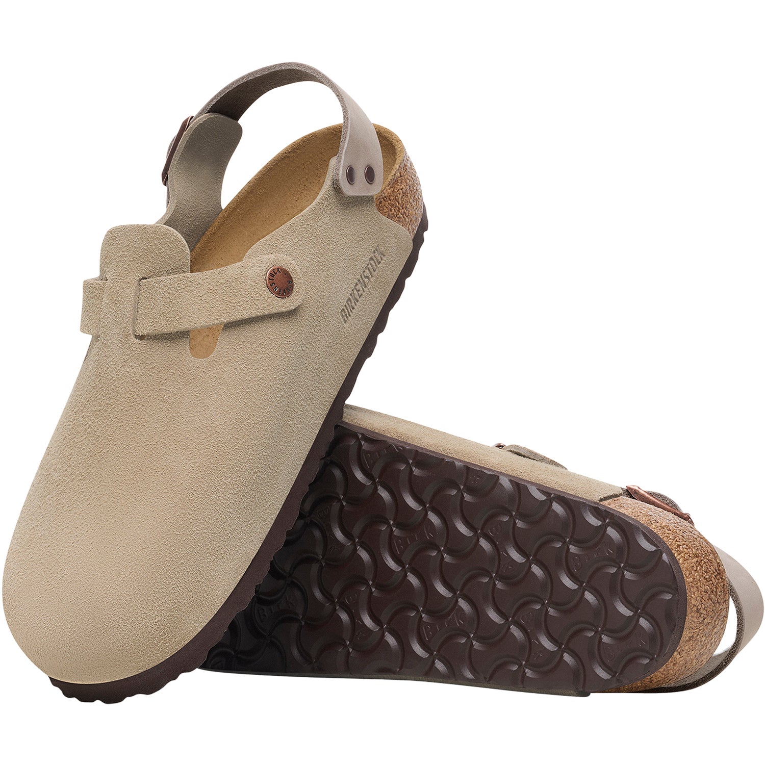 Unisex Birkenstock Unisex Birkenstock Tokio Taupe Suede Taupe Suede