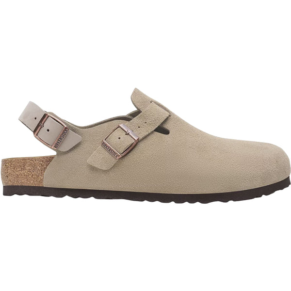 Birkenstock Tokio Unisex Clogs Taupe Suede – Footwear etc.