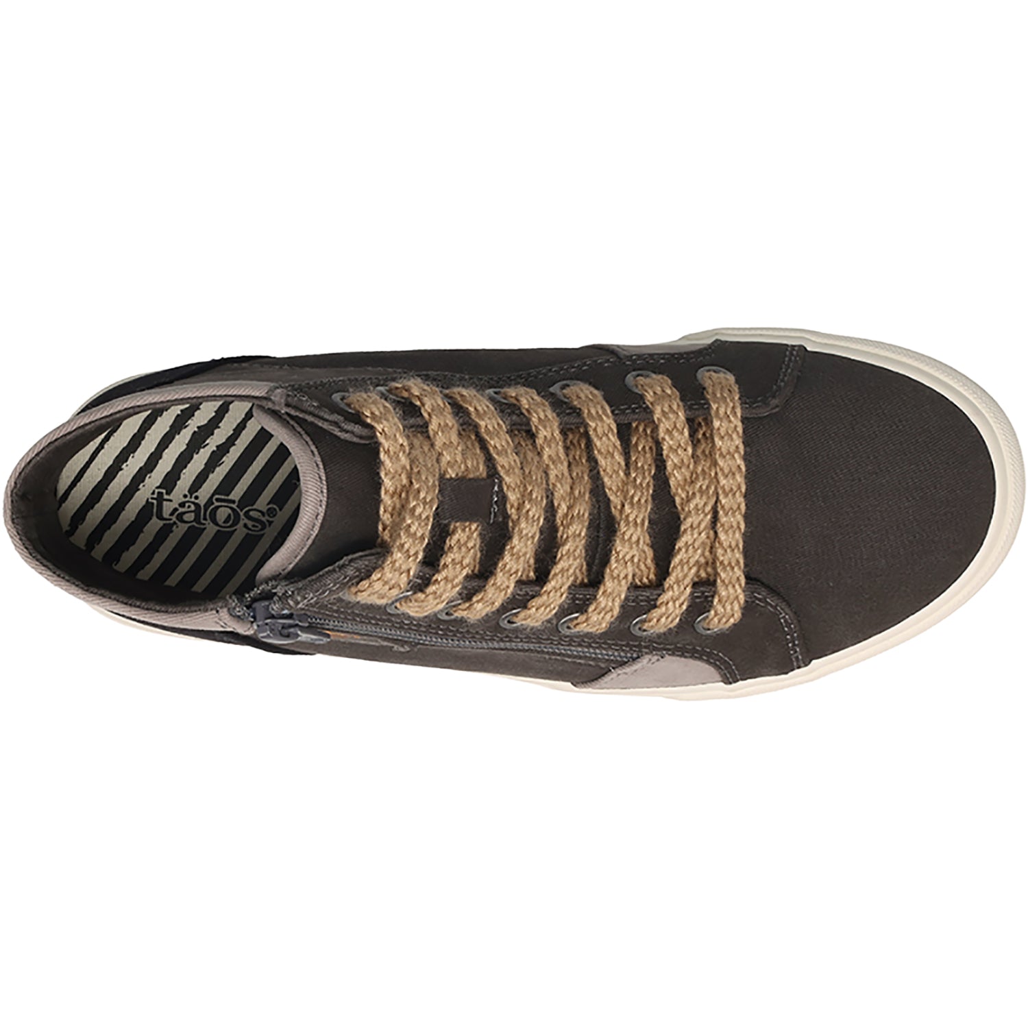 Womens Taos Taos Top Soul Women's Sporty Lace Up Shoes Graphite/Black Vintage Canvas Graphite/Black Vintage Canvas