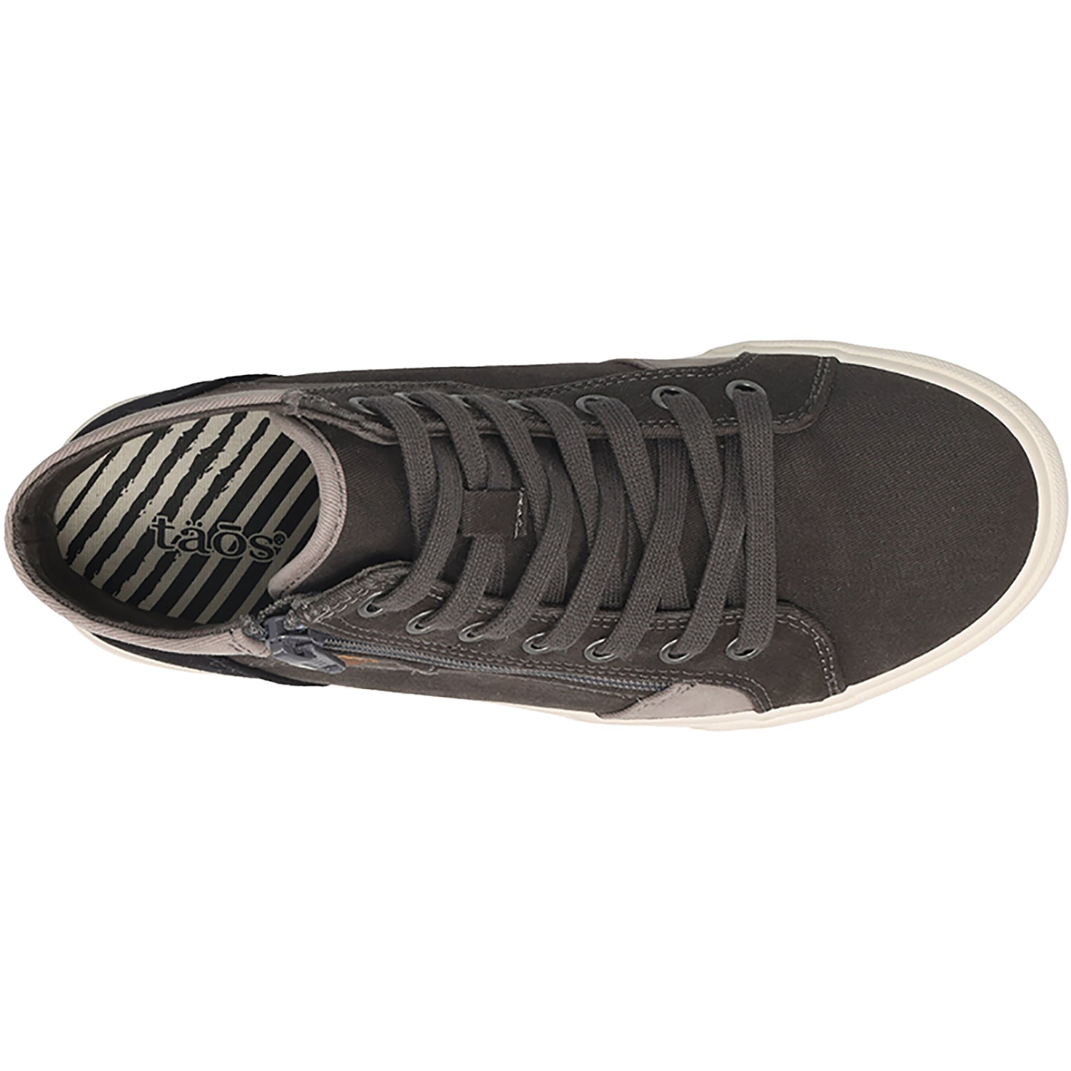 Womens Taos Taos Top Soul Women's Sporty Lace Up Shoes Graphite/Black Vintage Canvas Graphite/Black Vintage Canvas