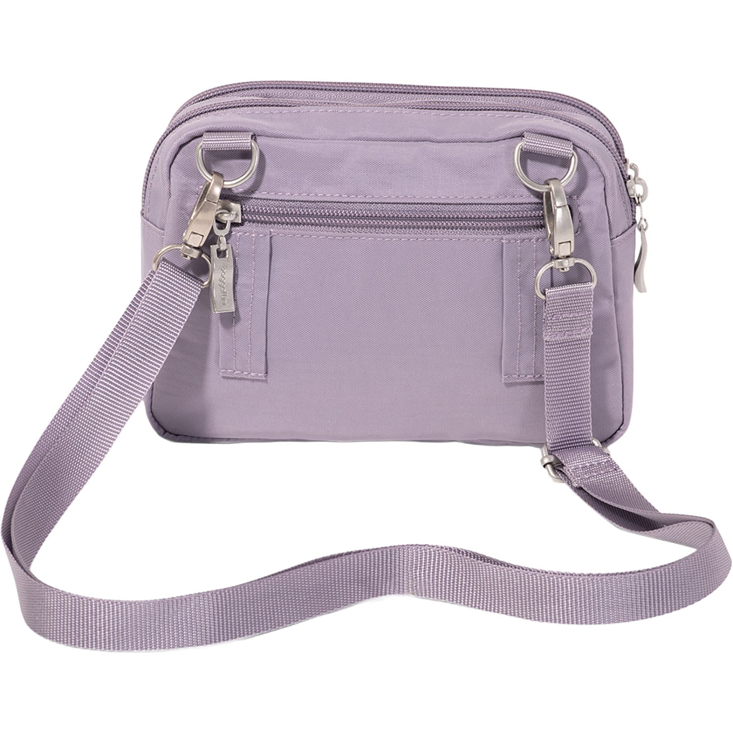 Womens Baggallini Baggallini Trifecta RFID Wallet Crossbody Handbag Lilac Lilac
