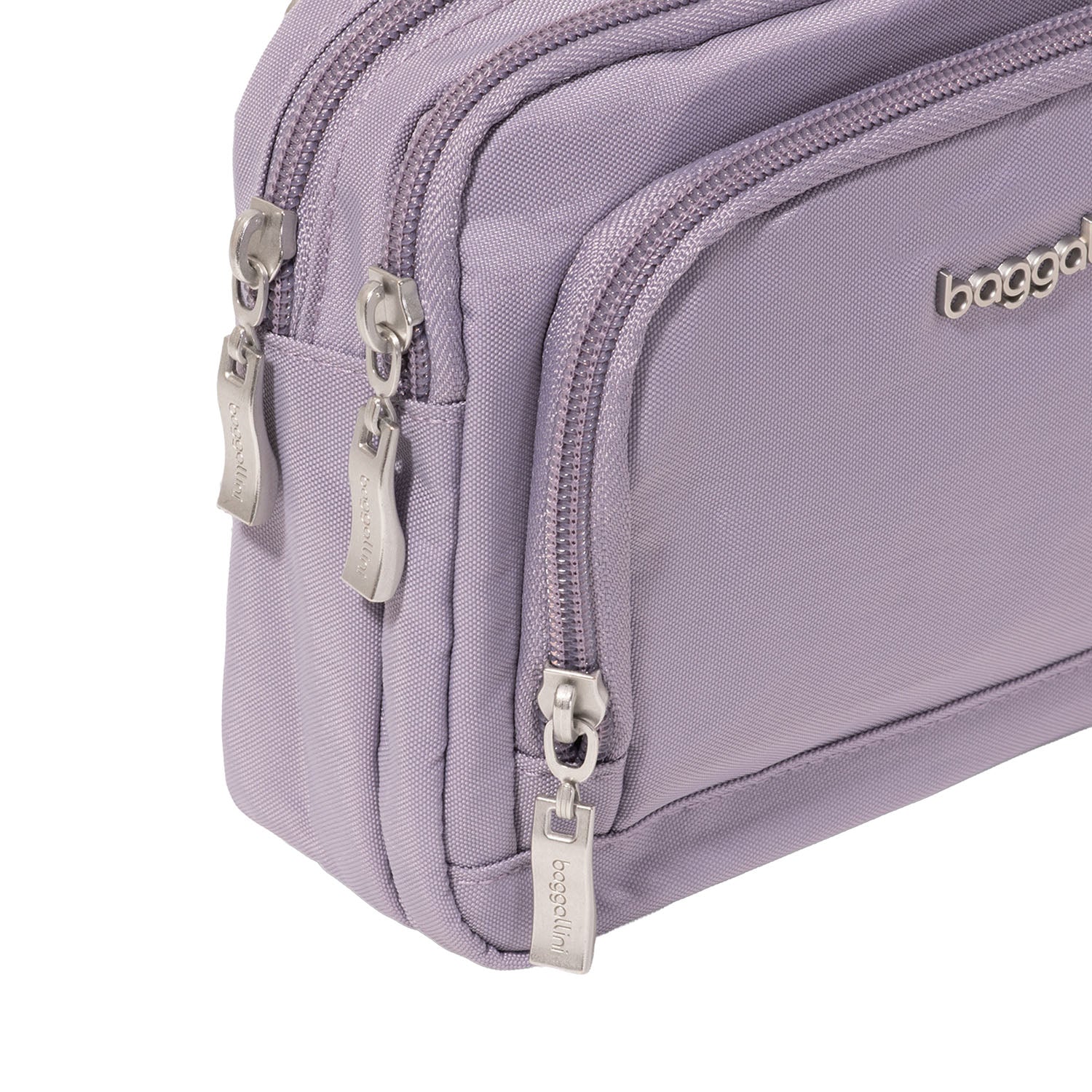Womens Baggallini Baggallini Trifecta RFID Wallet Crossbody Handbag Lilac Lilac