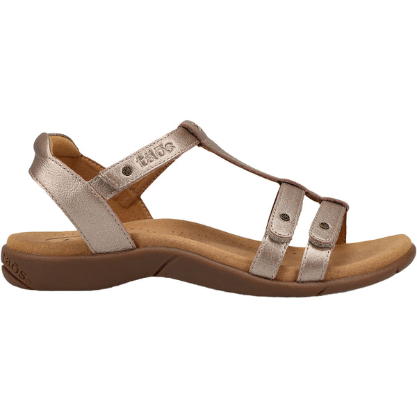 Taos Trophy 2 Women's Backstrap Sandals Champagne Leather