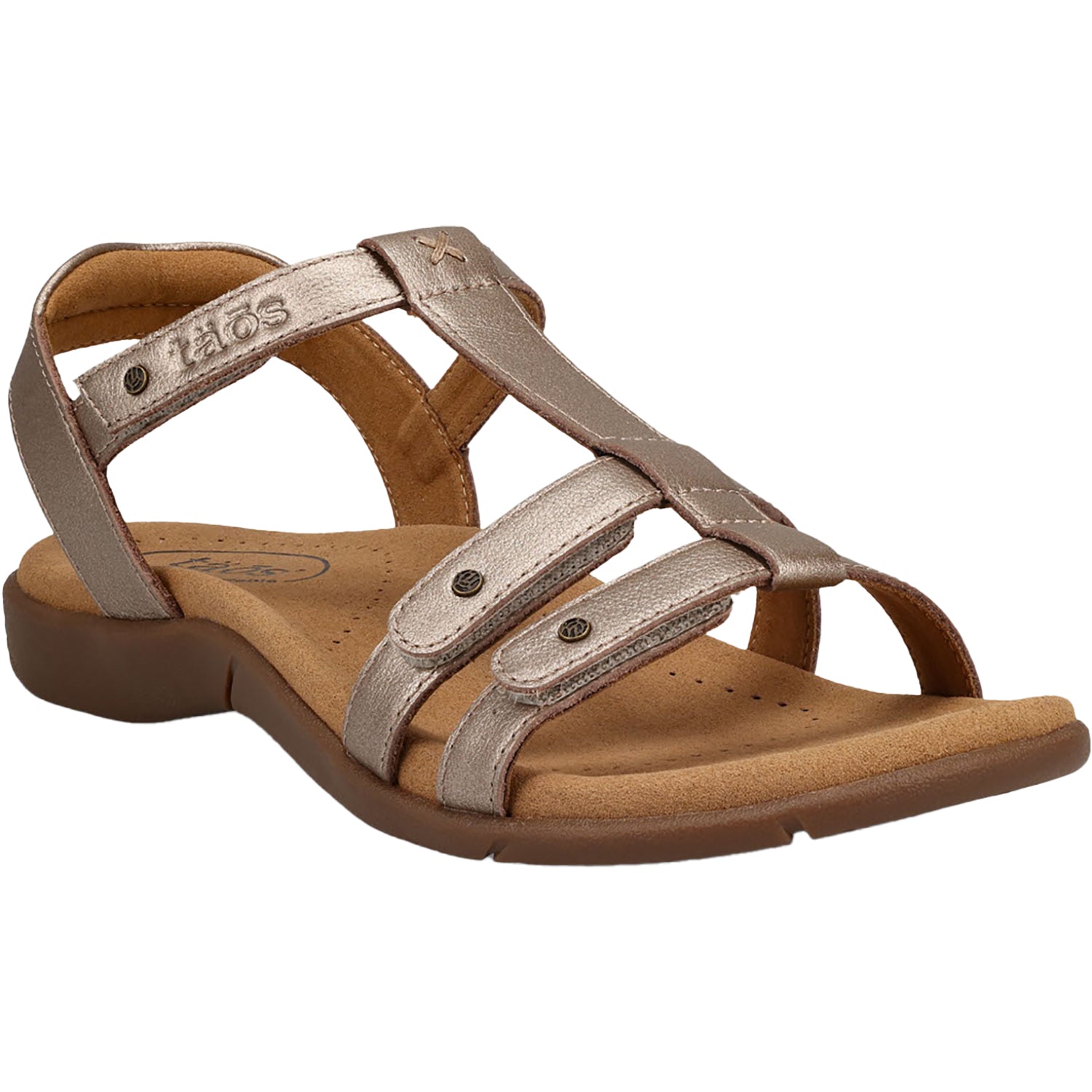 Womens Taos Taos Trophy 2 Women's Backstrap Sandals Champagne Leather Champagne Leather