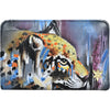 Womens Anuschka Women's Anuschka Two Fold RFID Wallet Abstract Leopard Leather Abstract Leopard Leather