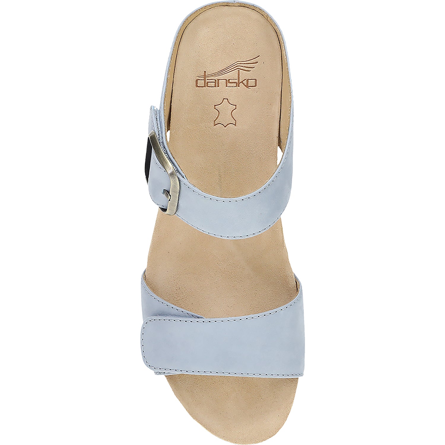 Womens Dansko Dansko Tanya Women's Wedge Sandals Sky Nubuck Sky Nubuck