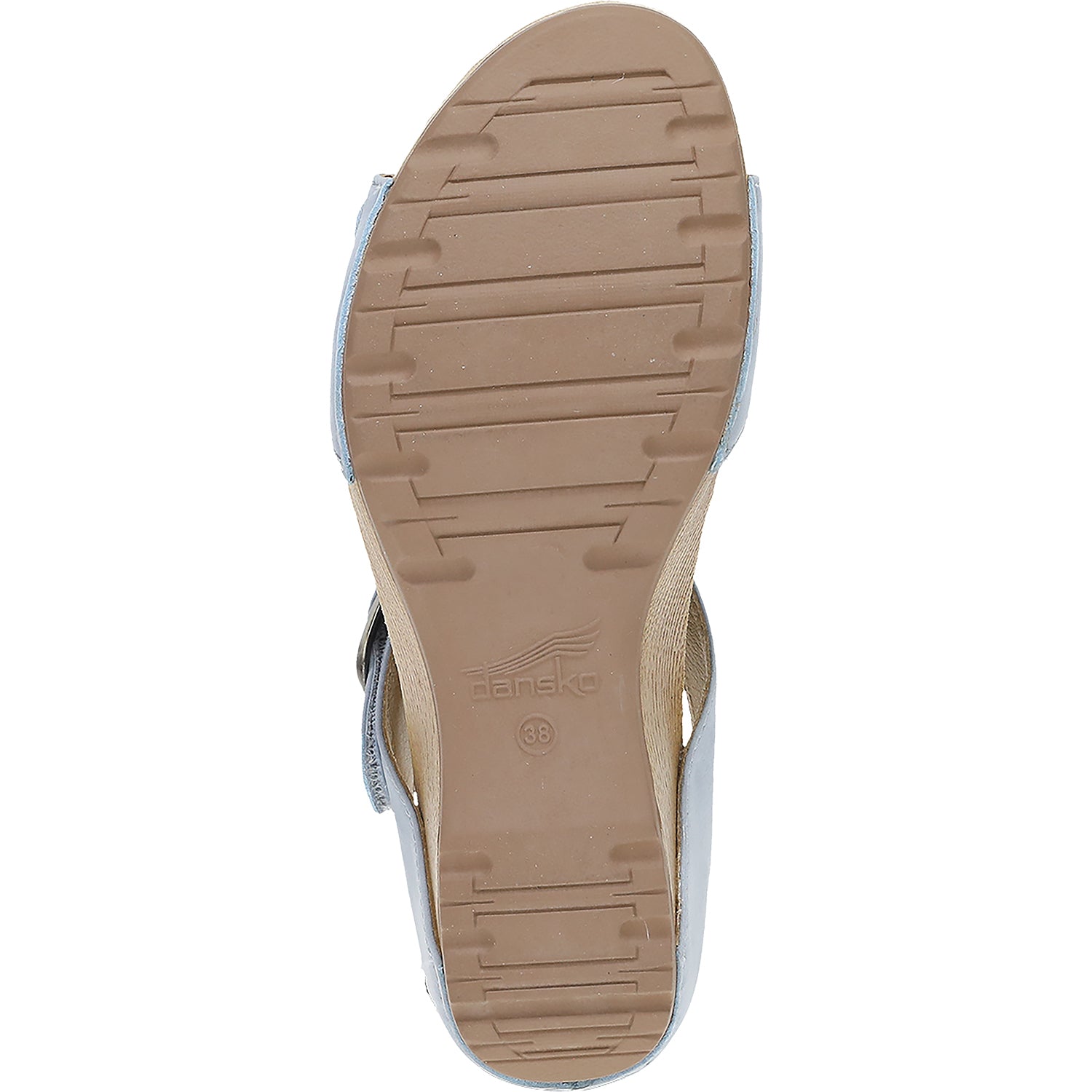 Womens Dansko Dansko Tanya Women's Wedge Sandals Sky Nubuck Sky Nubuck