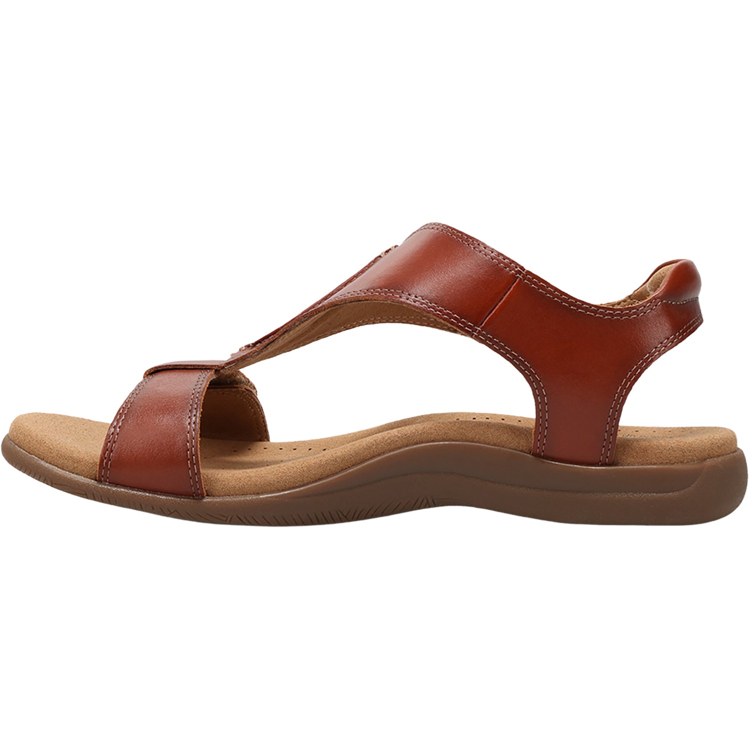 Womens Taos Taos The Show Women's Sandals Cognac Leather Cognac Leather