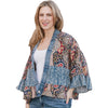 Womens Shannon passero Tiffany Cardigan Paisley ix Women's Outerwear Tops Blue Paisley Mix Blue Paisley Mix