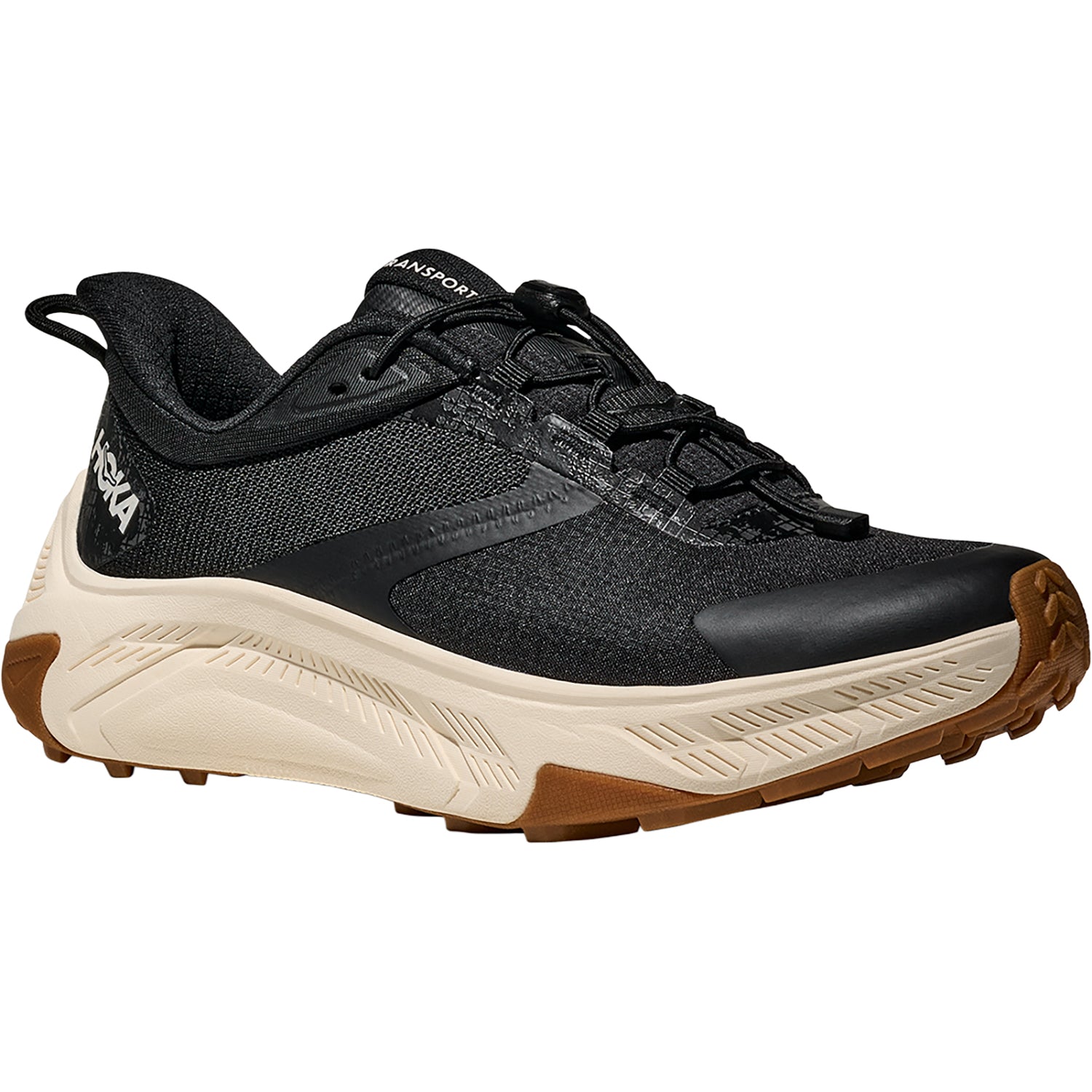 Womens Hoka one one Hoka Transport 2 (Neutral Support) Women's Athletic Shoes Black/Alabaster Black/Alabaster