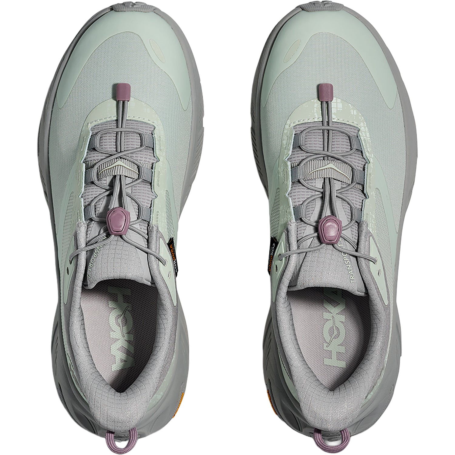 Womens Hoka one one Hoka Transport 2 (Neutral Support) Women's Athletic Shoes Trail Shoes Stardust/Sea Glass Stardust/Sea Glass