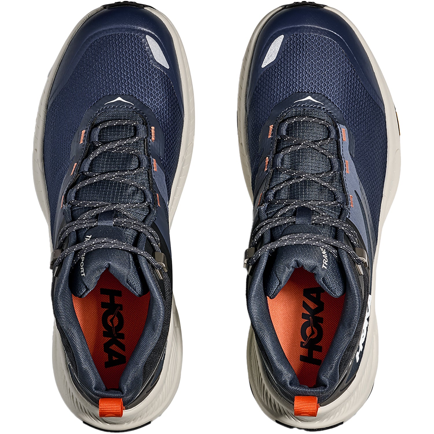 Mens Hoka one one Hoka Transport Hike GTX Men's Athletic Shoes Trail/Hiking Shoes Varsity Navy/Truffle Salt Varsity Navy/Truffle Salt