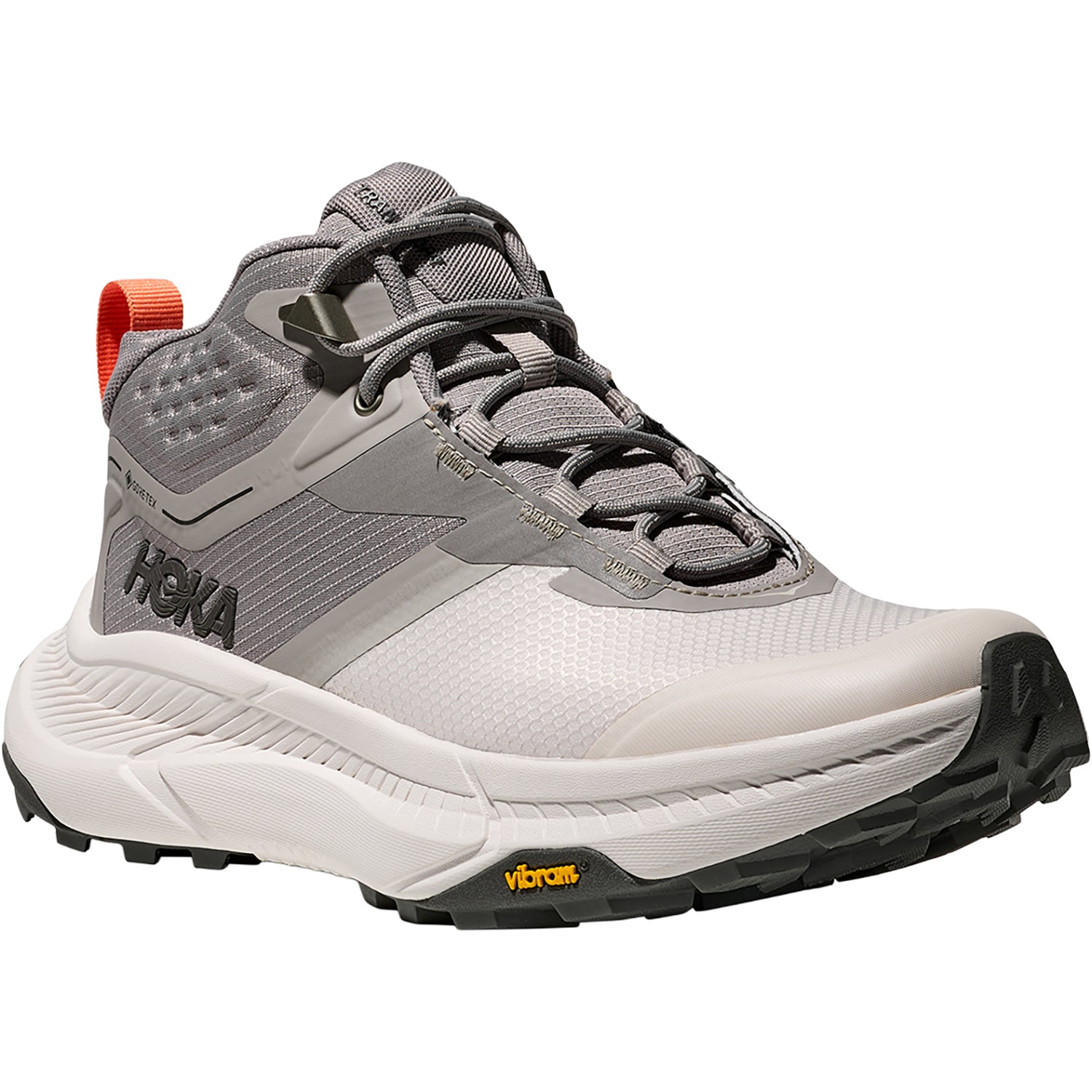 Womens Hoka one one Hoka Transport Hike GTX (Neutral Support) Women's Athletic Shoes Trail Hiking Shoes Cement/Stucco Cement/Stucco