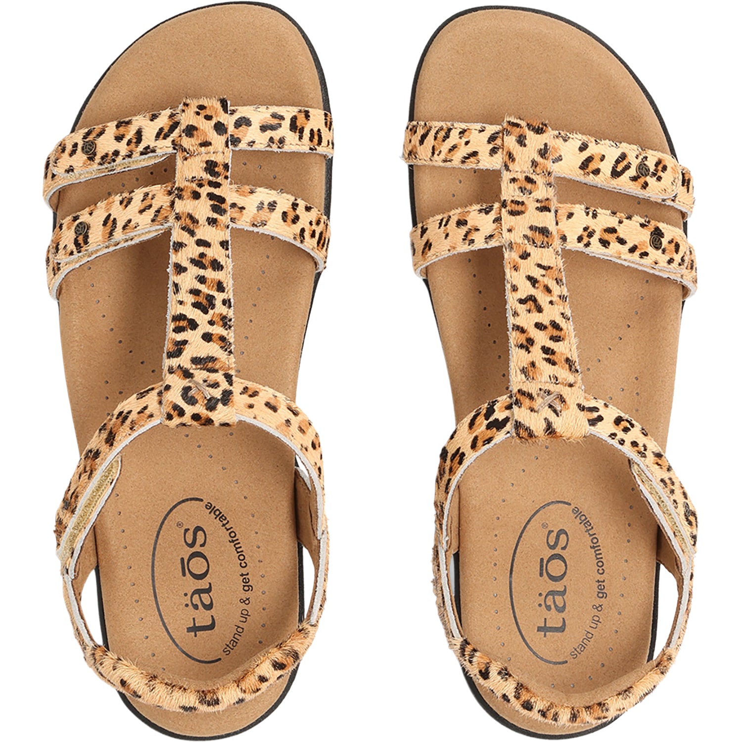 Womens Taos Taos Trophy 2 Women's Sandals Cheetah Pony Hair Leather Cheetah Pony Hair Leather