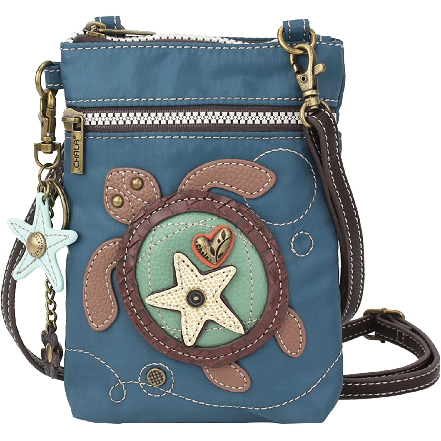 Womens Chala Chala Turtle Wallet Crossbody Handbag Sea Turquoise Sea Turquoise