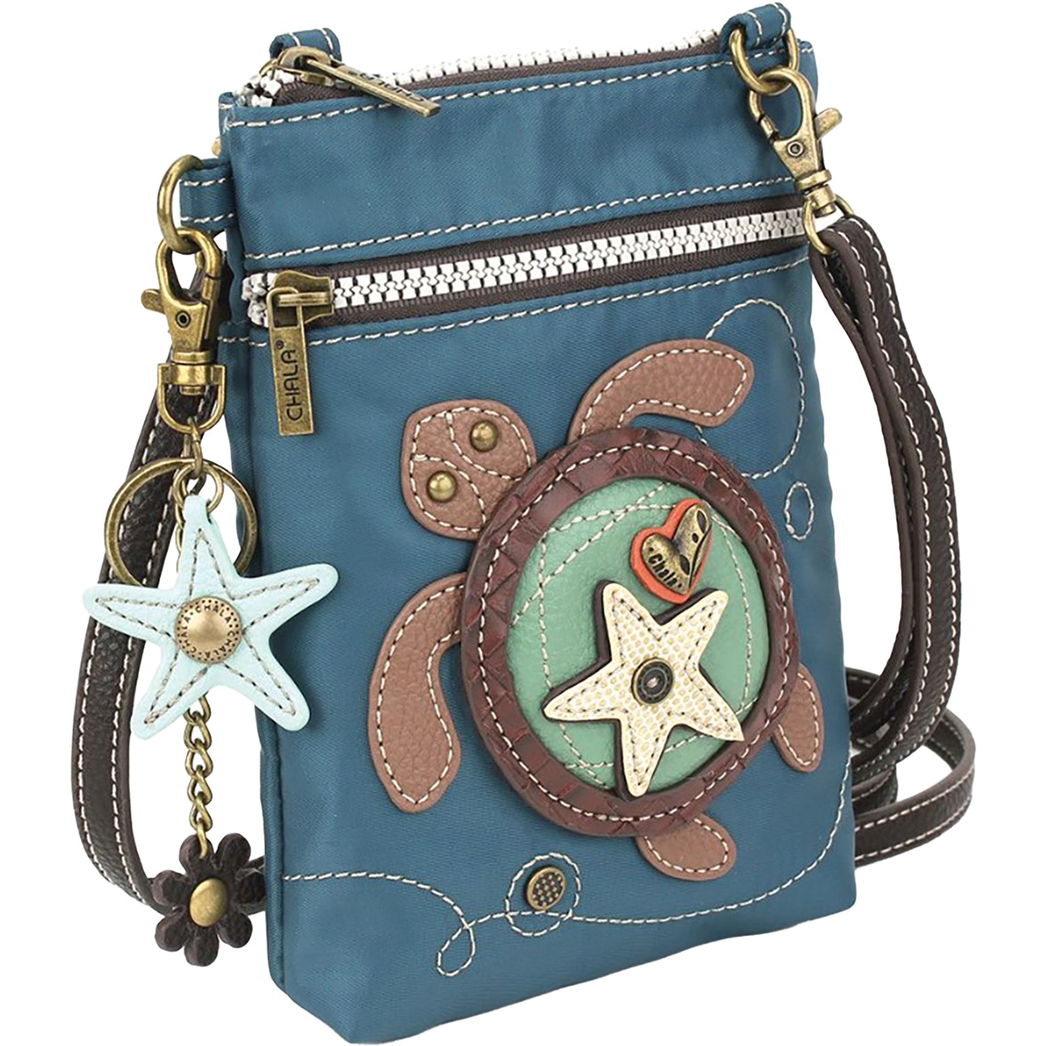 Womens Chala Chala Turtle Wallet Crossbody Handbag Sea Turquoise Sea Turquoise