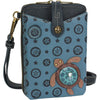 Womens Chala Chala Turtle Snap Crossbody Handbag Blue Blue