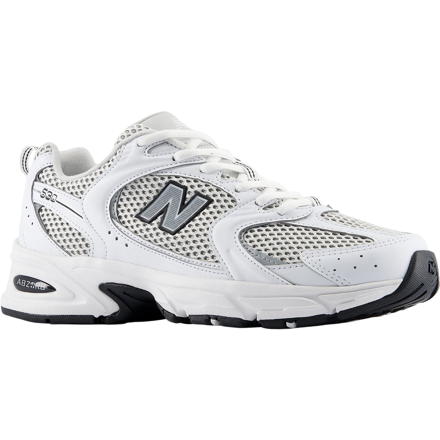 Unisex New balance New Balance 530 (Neutral Support) Unisex Athletic Shoes U530KLB White/Silver Metallic White/Silver Metallic
