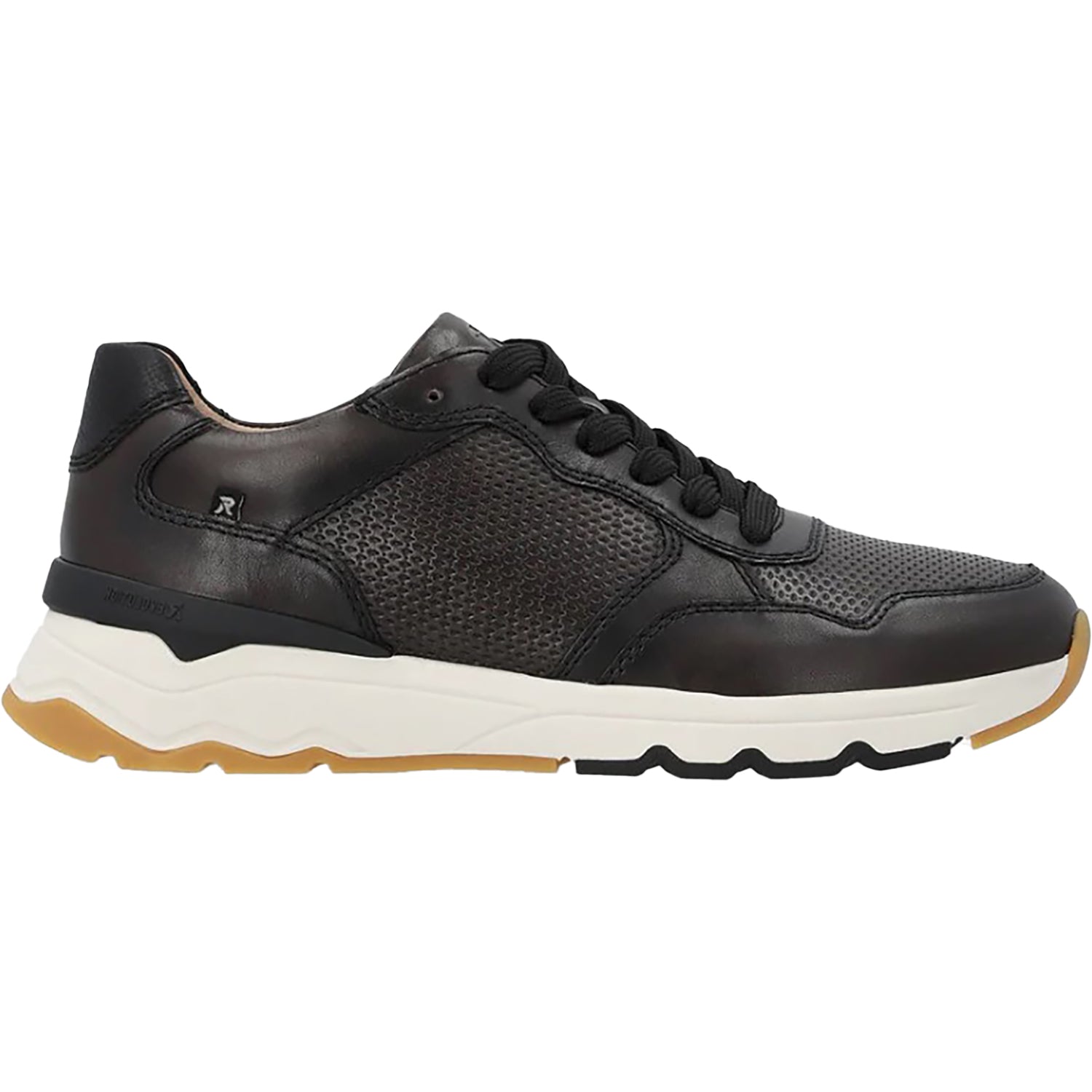 Mens Rieker Rieker U0900-00 Zed 00 Men's Sporty Lace Up Shoes Vapor/Schwarz Vapor/Schwarz