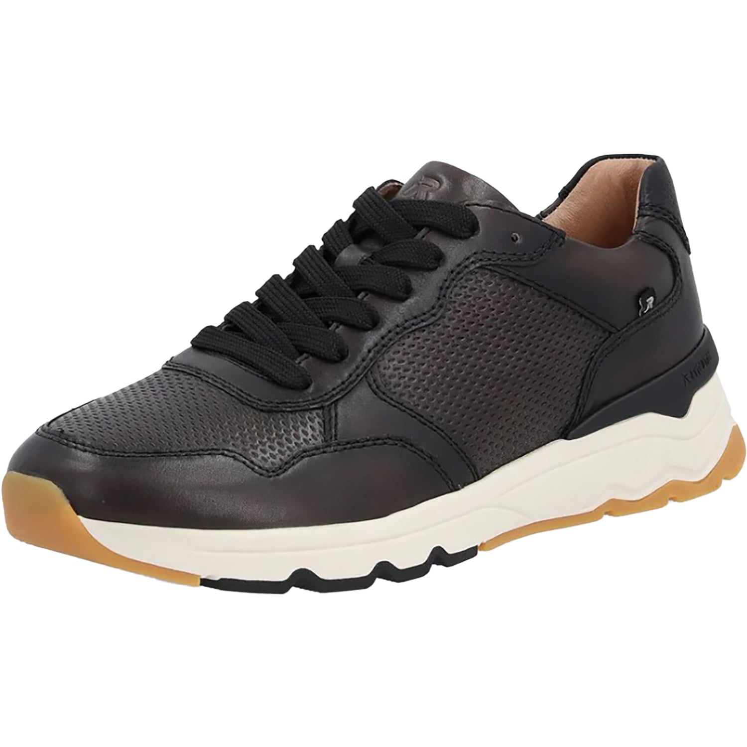 Mens Rieker Rieker U0900-00 Zed 00 Men's Sporty Lace Up Shoes Vapor/Schwarz Vapor/Schwarz