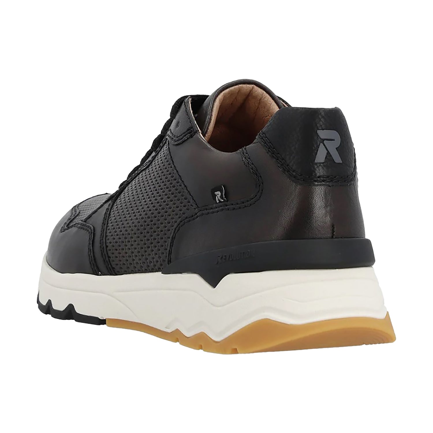Mens Rieker Rieker U0900-00 Zed 00 Men's Sporty Lace Up Shoes Vapor/Schwarz Vapor/Schwarz