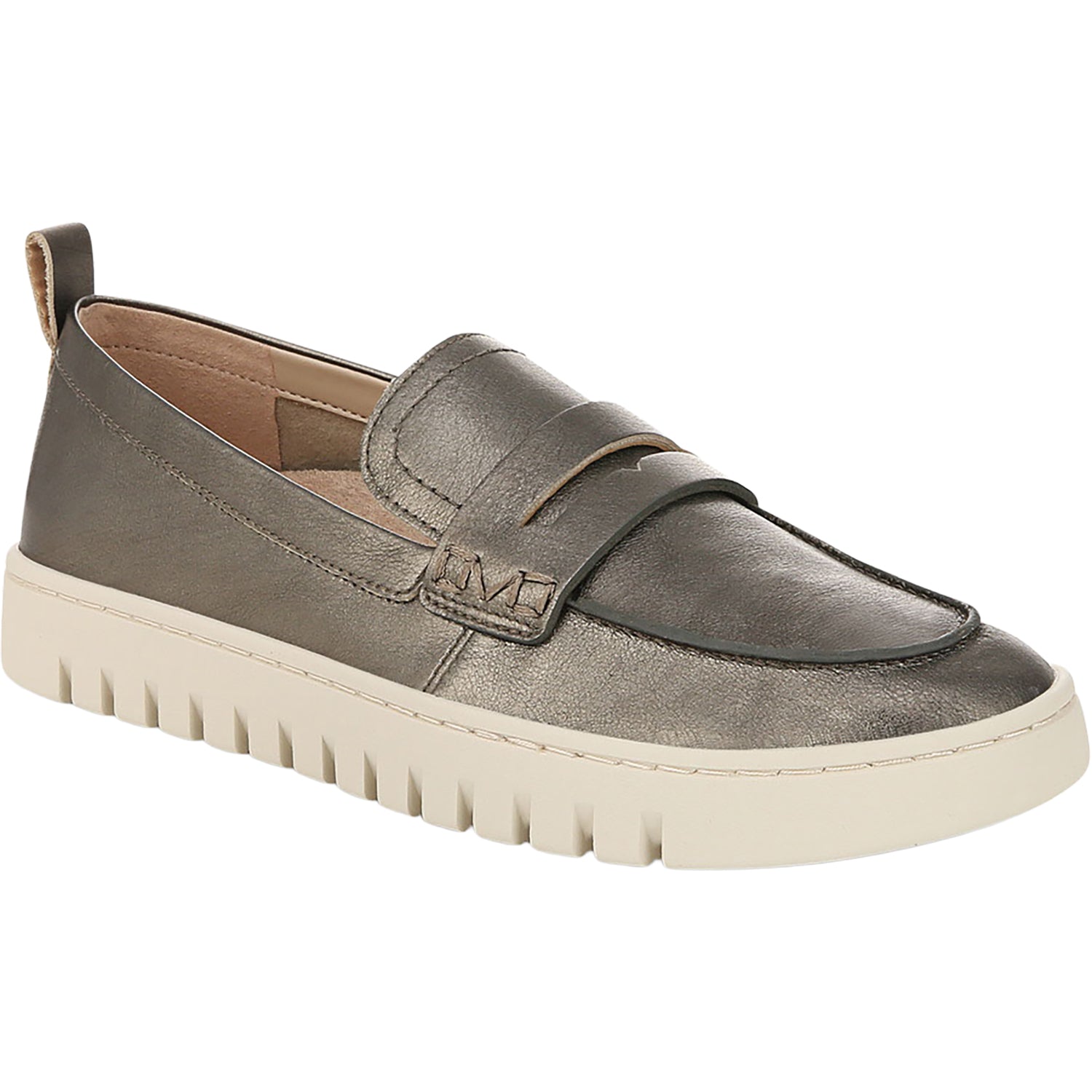 Womens Vionic Women's Vionic Uptown Gunmetal Leather Gunmetal Leather