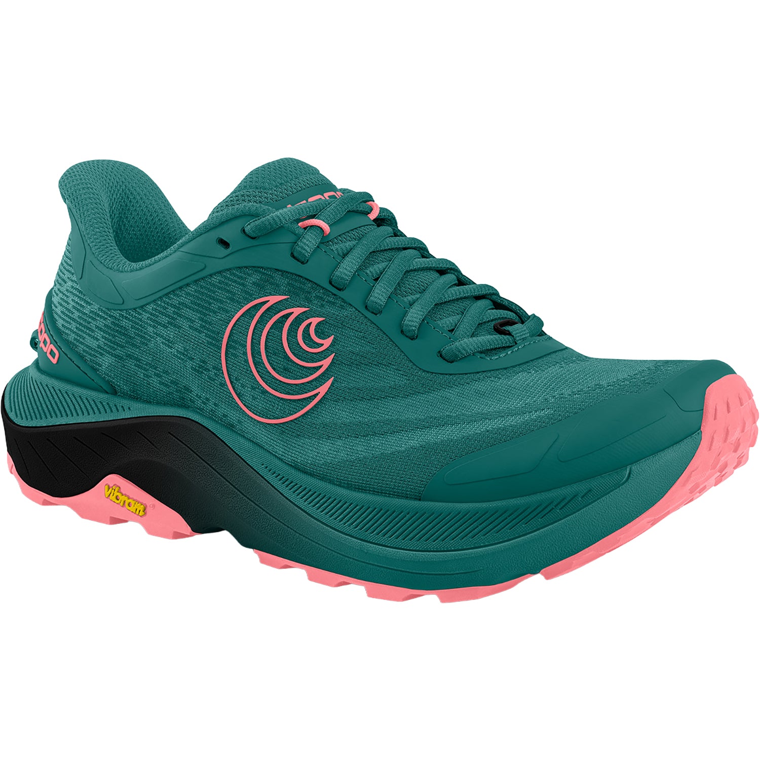 Womens Topo Topo Athletic Shoes Ultraventure 4 (Neutral Support) Women's Trail Hiking Shoes Athletic Shoes Dark Teal/Pink Dark Teal/Pink