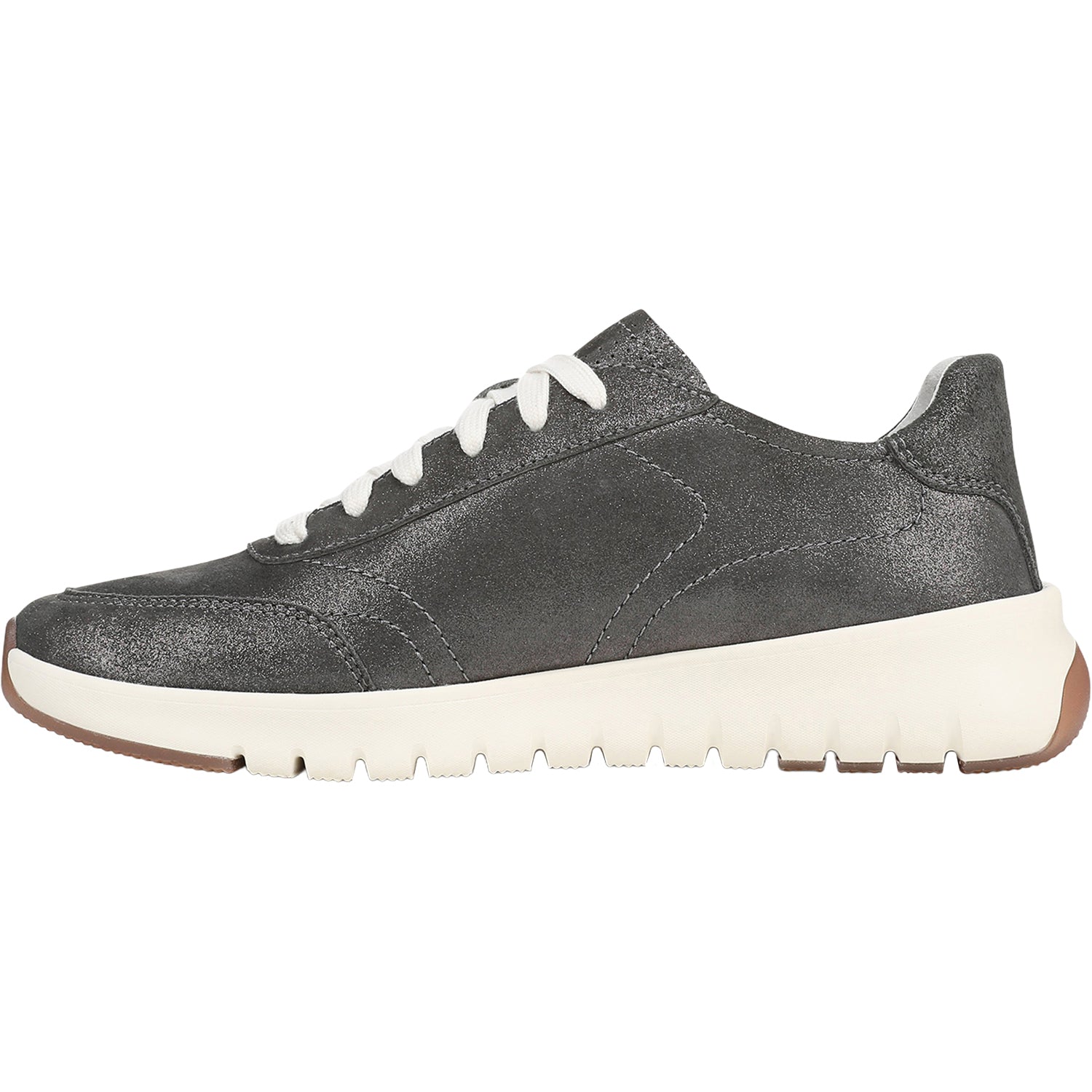 Womens Vionic Vionic Uptown Sneaker Women's Casual Lace-Ups Polluted Silver Leather Polluted Silver Leather