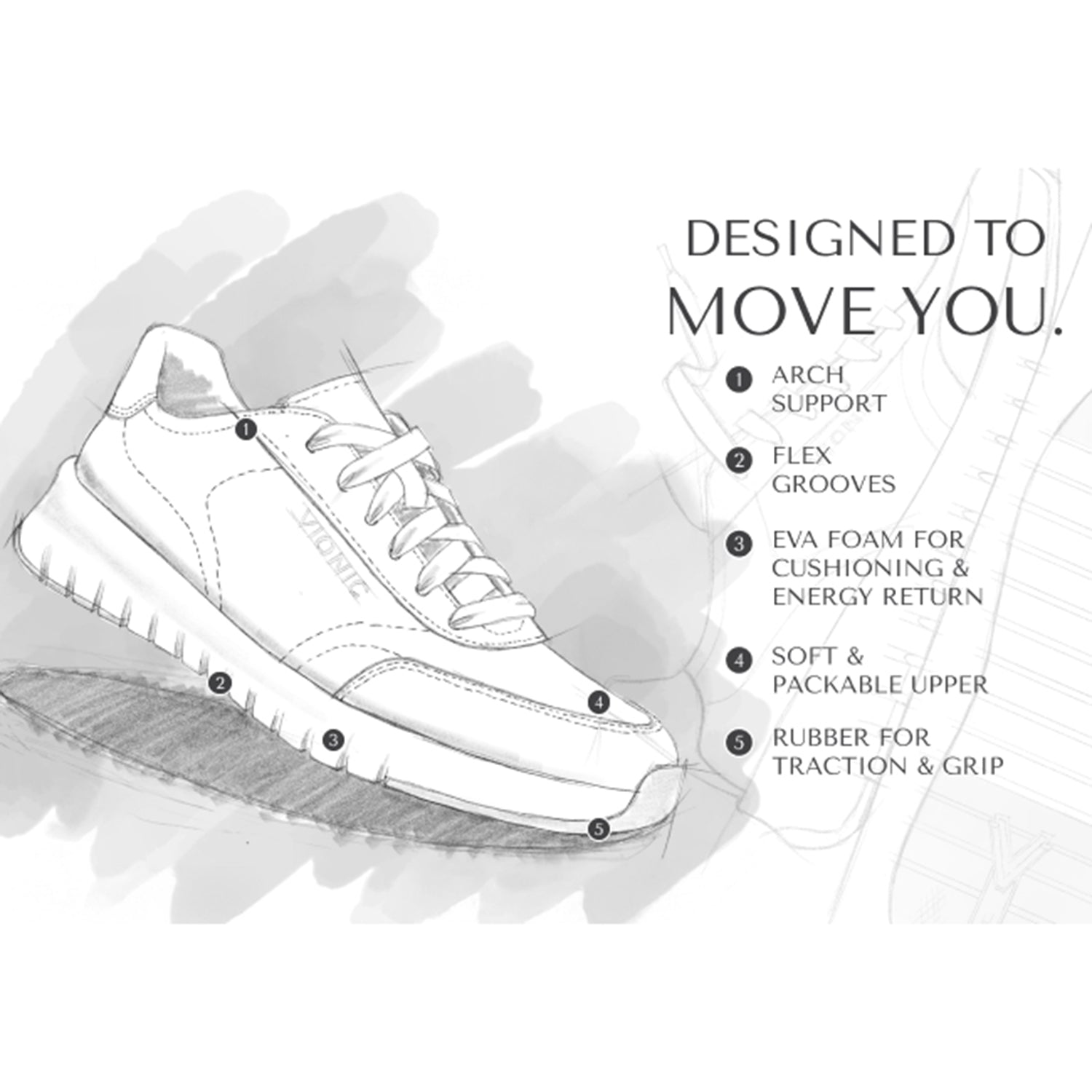 Womens Vionic Vionic Uptown Sneaker Women's Casual Lace-Ups Polluted Silver Leather Polluted Silver Leather
