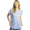 Womens Jess & jane Women's Jess & Jane V-Neck Dolman Cap Sleeve Tropic Tropic