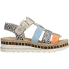 Womens Rieker Rieker V7904-90 Regina Women's Sandals Nude/Pumpkin/Kreide/Aqua Delphi/Morelia/Lugano/Morelia Nude/Pumpkin/Kreide/Aqua Delphi/Morelia/Lugano/Morelia