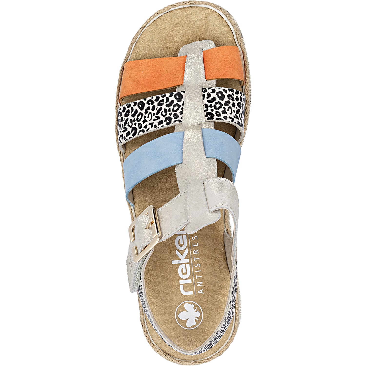 Womens Rieker Rieker V7904-90 Regina Women's Sandals Nude/Pumpkin/Kreide/Aqua Delphi/Morelia/Lugano/Morelia Nude/Pumpkin/Kreide/Aqua Delphi/Morelia/Lugano/Morelia