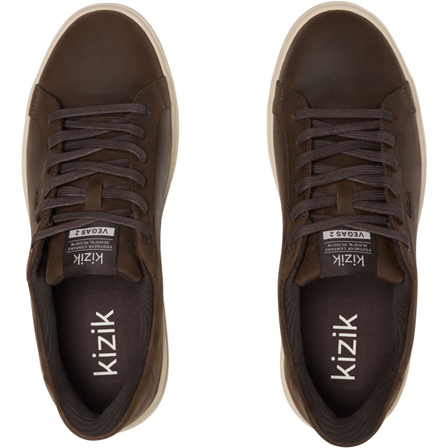 Mens Kizik Men's Kizik Vegas 2 Mole/Whitecap Mole/Whitecap