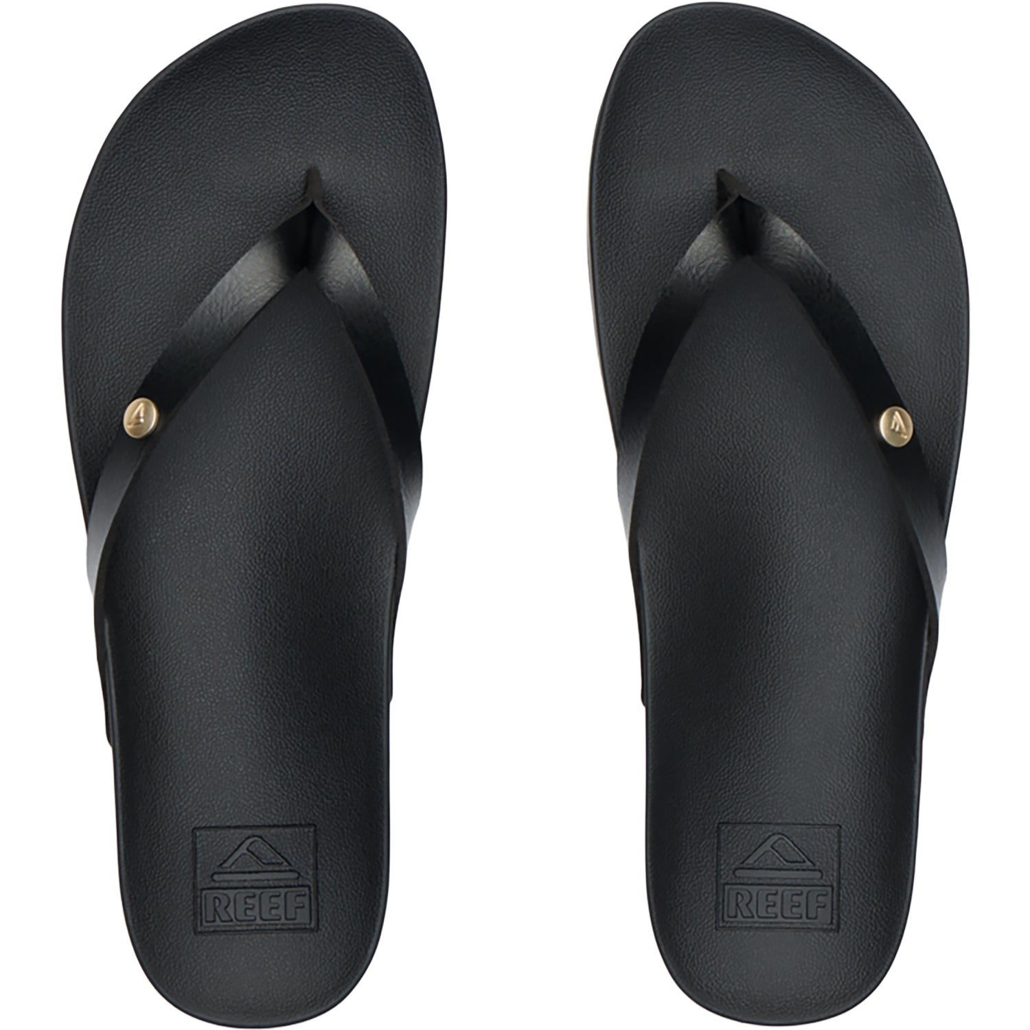 Womens Reef Reef Vista Ivy Women's Thong Sandals Black/Black Black/Black