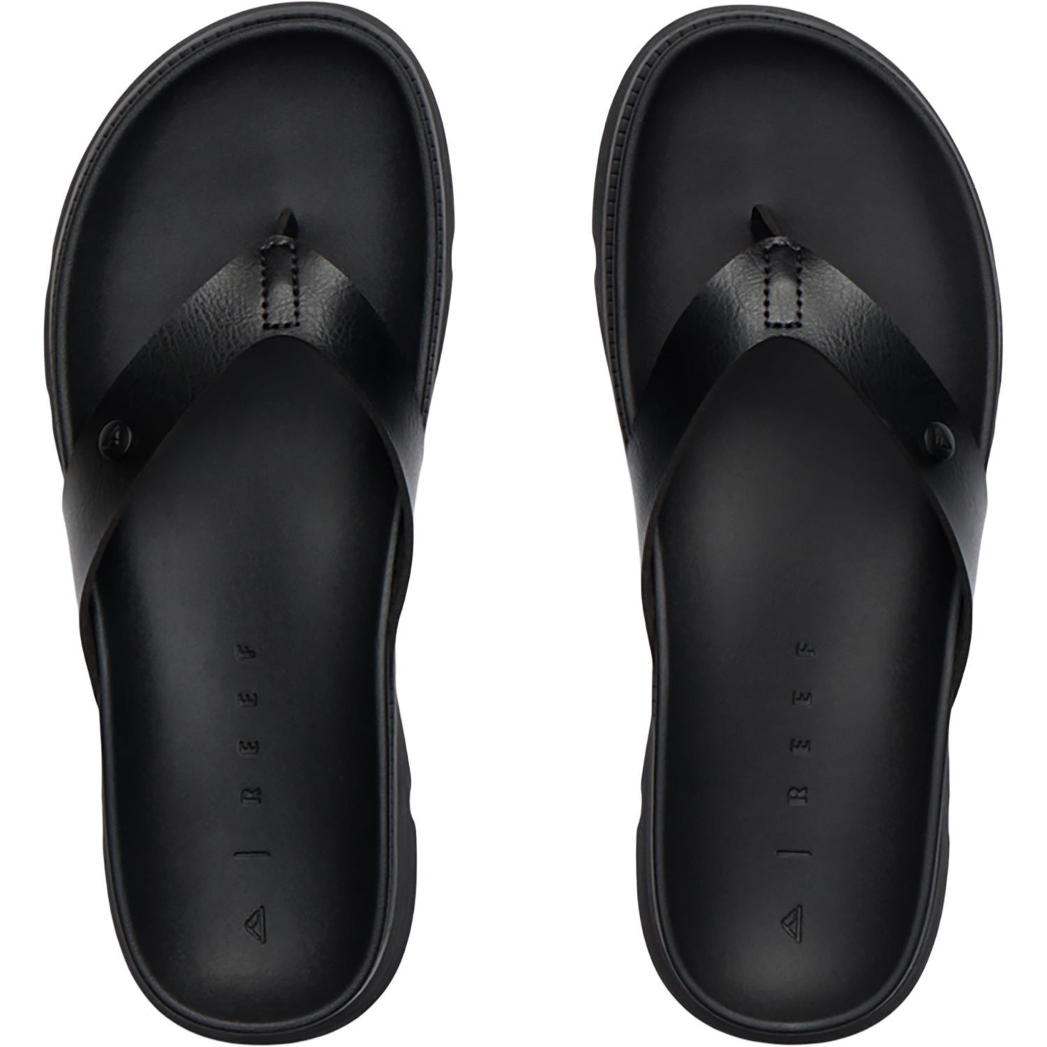 Womens Reef Reef Vista Luxe Vivianahh Women's Sandals Thong Sandals Black/Black Black/Black